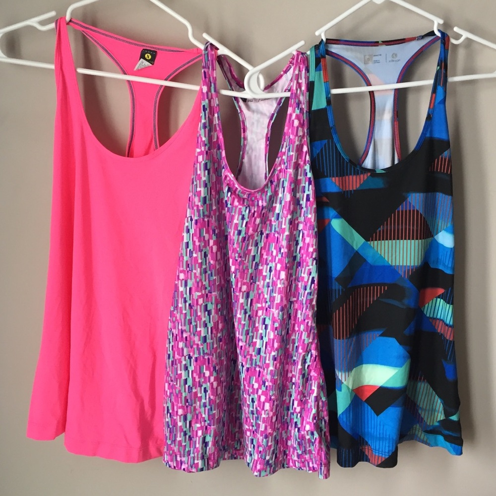 3 NWT Xersion racerback tanks